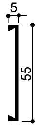 Zoccolino in alluminio cod.FM3086