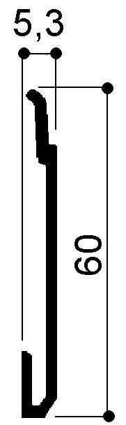 Zoccolino in alluminio cod.3091