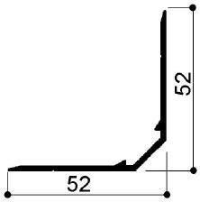 Zoccolino in alluminio cod.FM3309