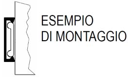 Zoccolino in alluminio esempio di montaggio