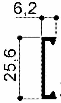 Zoccolino in alluminio cod.FM3308